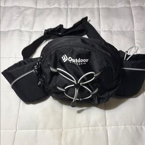 Black Outdoor Products Waist Fanny  Pack Belt Bag
